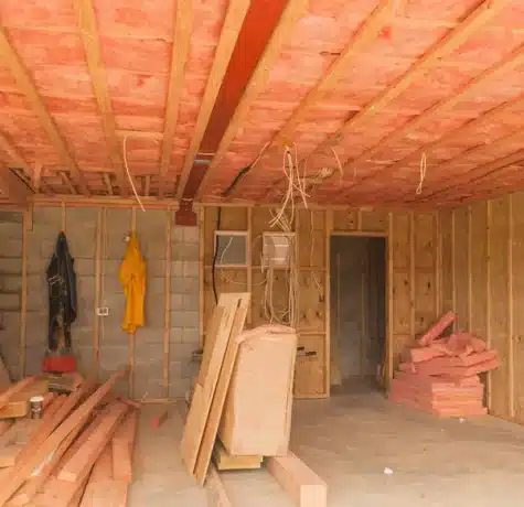 Insulation of a garage can keep it warm.