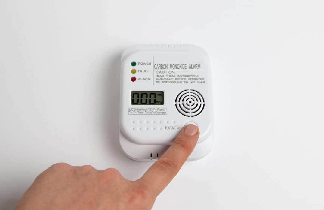 Carbon monoxide alarms are important to have in a home and may need to be reset.