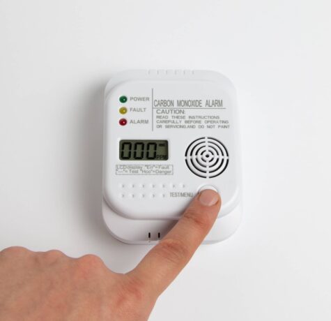 Carbon monoxide alarms are important to have in a home and may need to be reset.