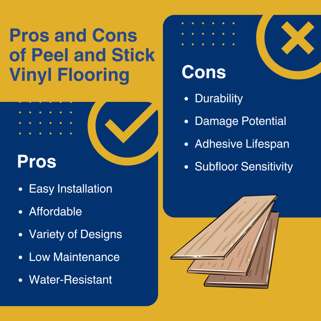 Pros and Cons of Peel and Stick Vinyl Flooring