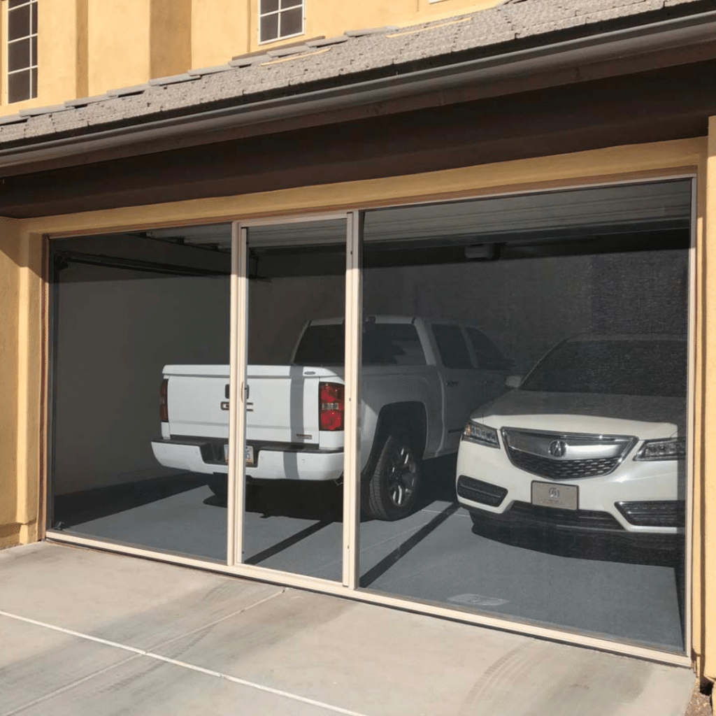 Garage Door with a screen