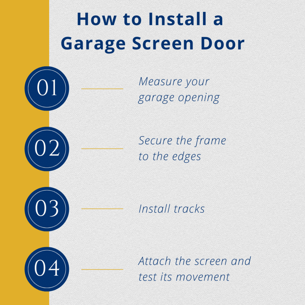 How to Install a Garage Screen Door